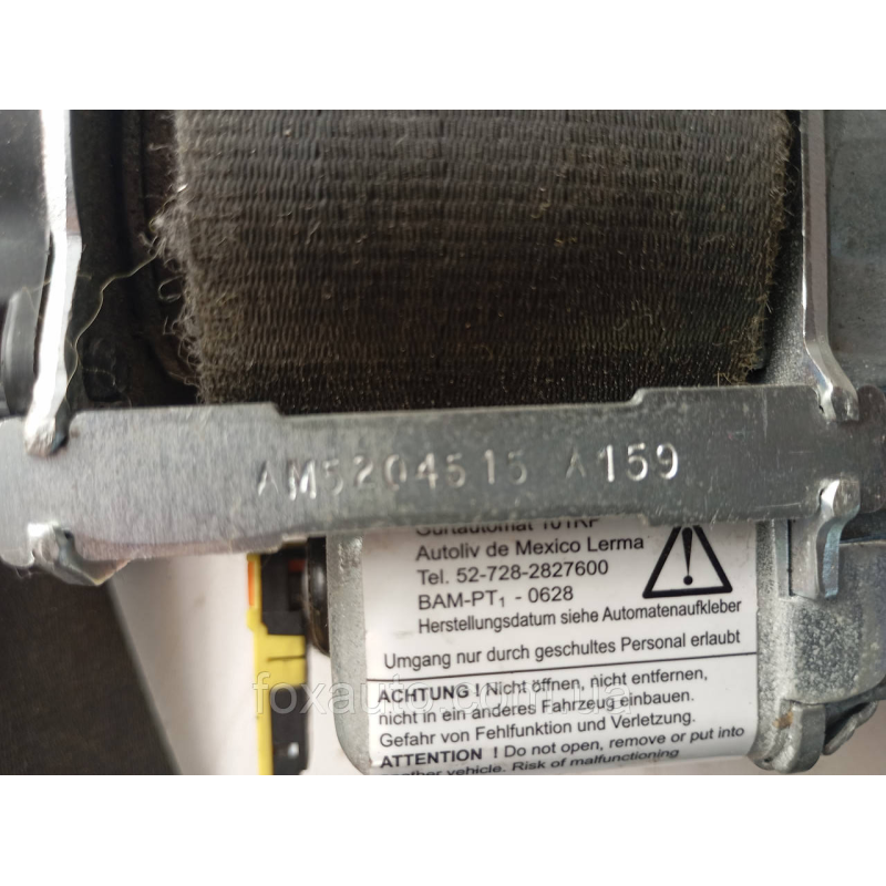 Ремінь безпеки передній лівий оригінал VW Golf 1K4857705BE Ремінь безпеки передній лівий оригінал VW Golf 1K4857705BE