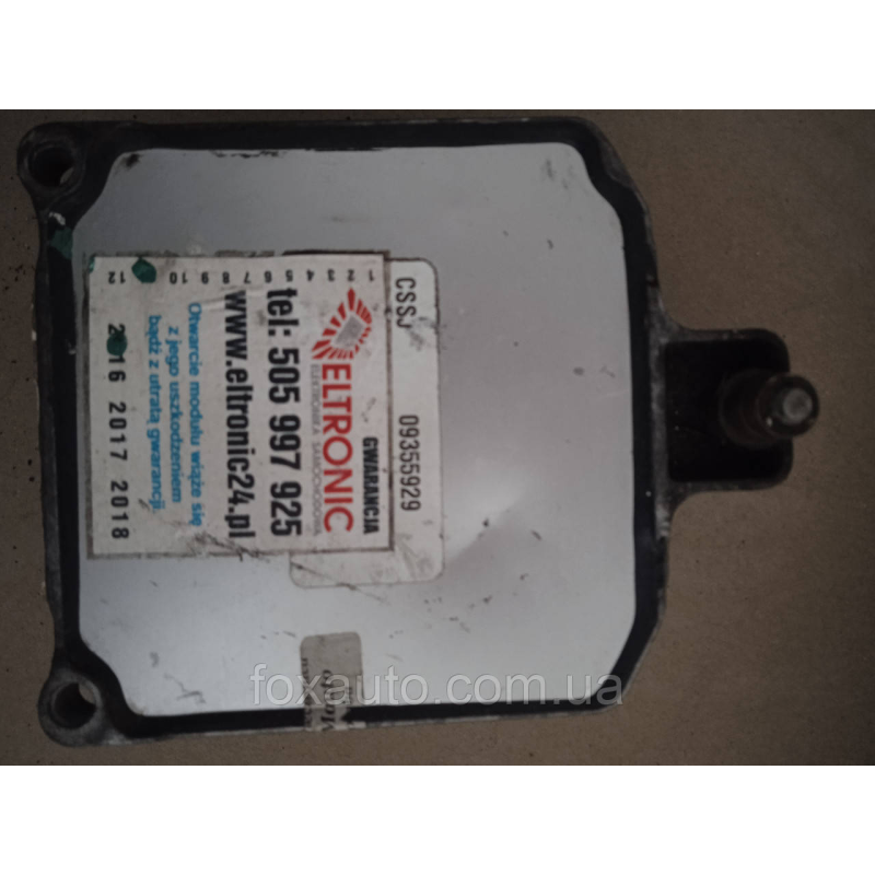 Блок управления двигателем (ЭБУ) Опель Astra G 09355929 X16XE, X16XEL