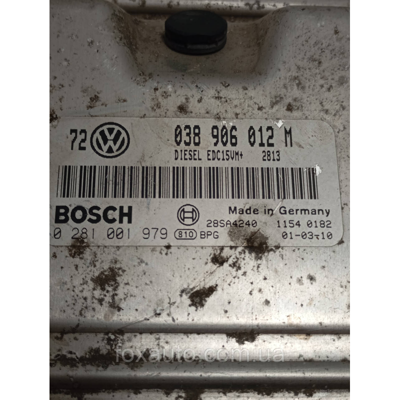 Блок Управления Двигателем Volkswagen Bora Европа Оригинал 038906012M Блок Управления Двигателем Volkswagen Bora Европа Оригинал 038906012M