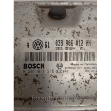 Блок Управления двигателем VAG Европа Оригинал 038906012HH