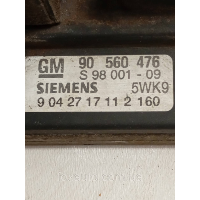 Блок Управления двигателем Opel Astra Европа Оригинал 90560476 Блок Управления двигателем Opel Astra Европа Оригинал 90560476