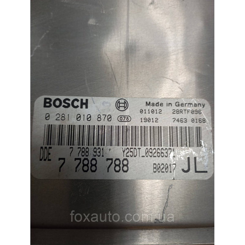 Блок Управления двигателем Opel Omega Европа Оригинал 0281010870 Блок Управления двигателем Opel Omega Европа Оригинал 0281010870