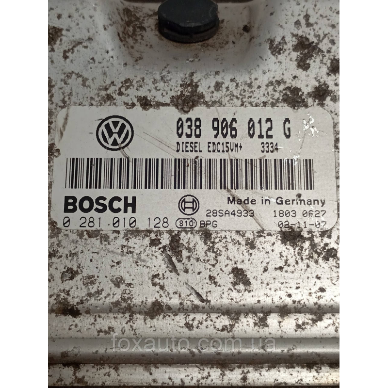 Блок Управления двигателем VAG Европа Оригинал 038906012G Блок Управления двигателем VAG Европа Оригинал 038906012G