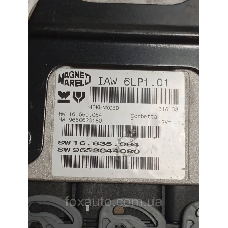 Блок Управления двигателем Peugeot Европа Оригинал 16560054 Блок Управления двигателем Peugeot Европа Оригинал 16560054