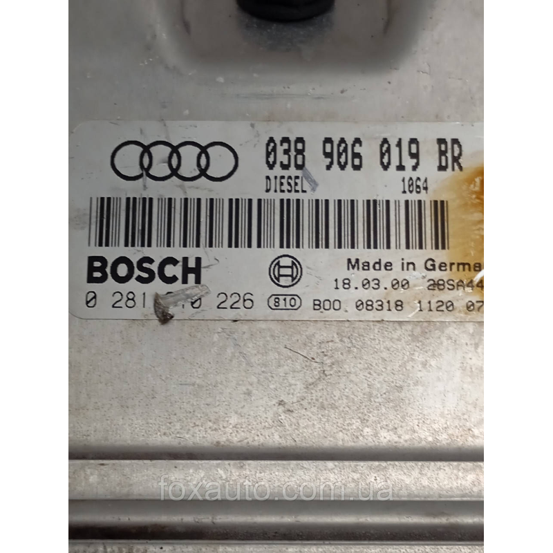 Блок Управления двигателем VAG Европа Оригинал 038906019BR Блок Управления двигателем VAG Европа Оригинал 038906019BR