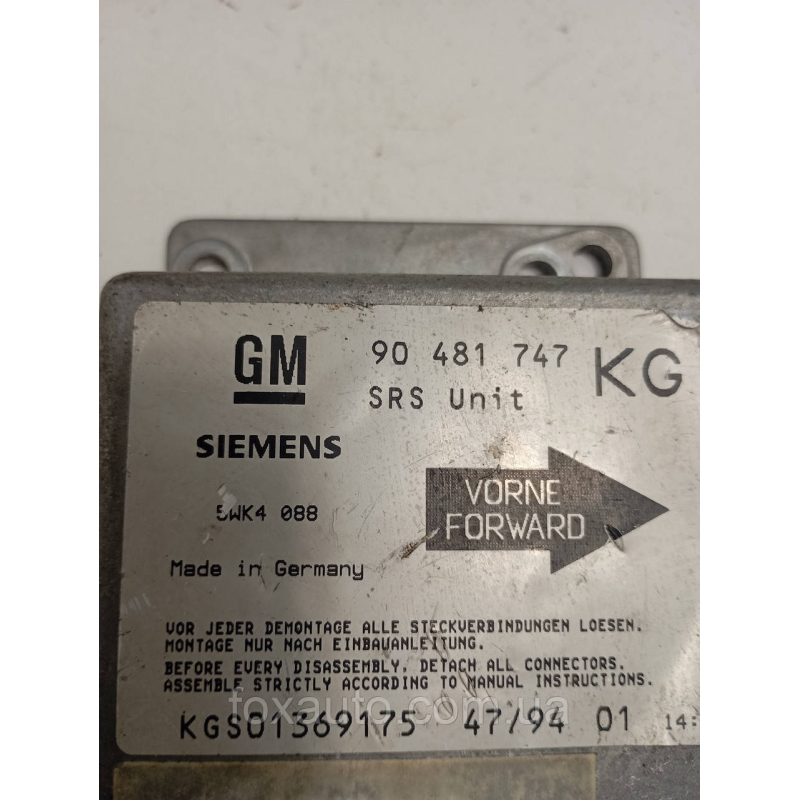 Блок управления Opel Corsa Европа Оригинал 90481747