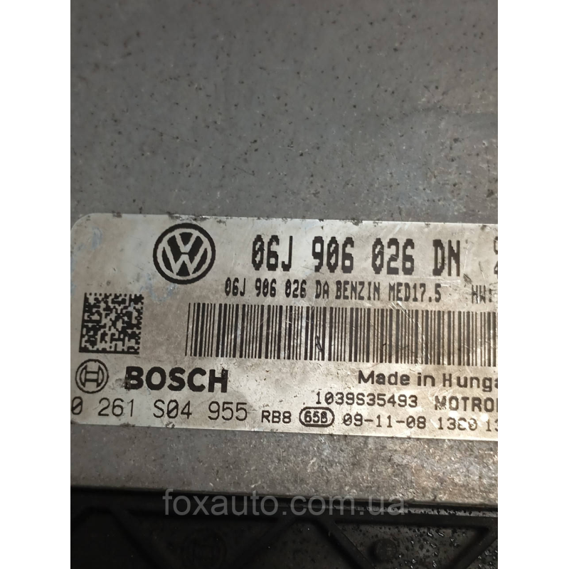 Блок управления двигателем VAG Европа Оригинал 06J906026DN Блок управления двигателем VAG Европа Оригинал 06J906026DN